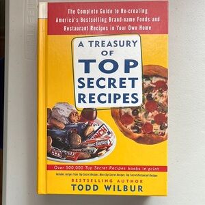 Vintage 1999 Edition of A Treasury of Top Secret Recipes Book - New, Unused